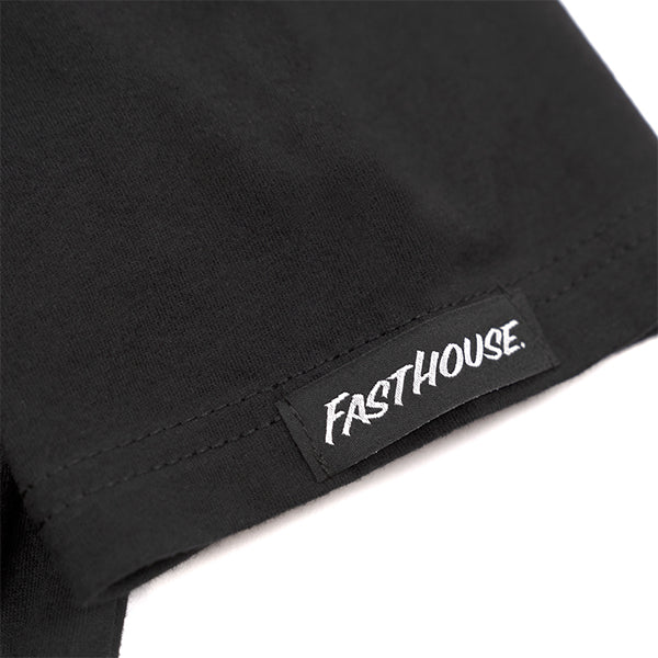 Professional studio photo of Fasthouse 805 Sunset Tee; showing tee fit, printed graphics, and crew neckline; SKU 32180500; Colors: Black; Sizes: S-3XL
