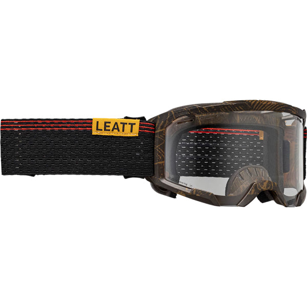8026102030 - Leatt - Velocity 4.0 X-Flow Goggles (MTB) - colors: Lager Yellow - Clear 83 VLT, Stripe Black/White - Clear 83 VLT, Timber Brown - Clear 83 VLT pro