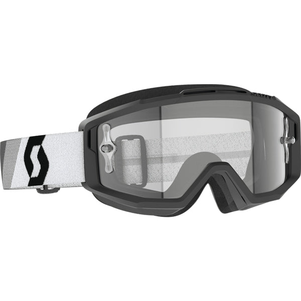 51-5649 Scott Split OTG Goggles - Black/White - angled view