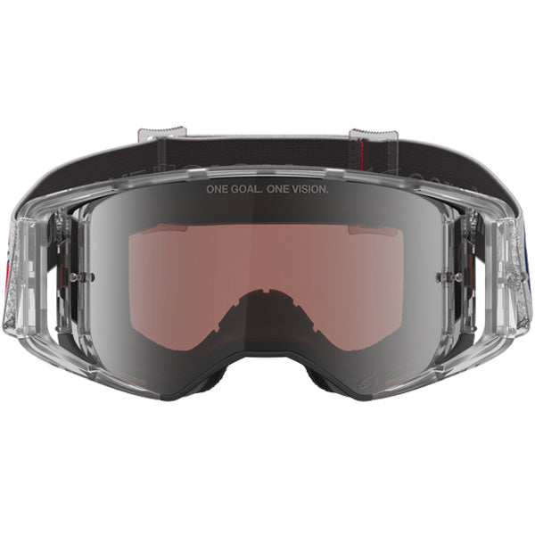 26014103, Alpinestars, Supertech Vision Merica Goggles (Youth), Red/Blue/Mirror Silver/Cooper product photo