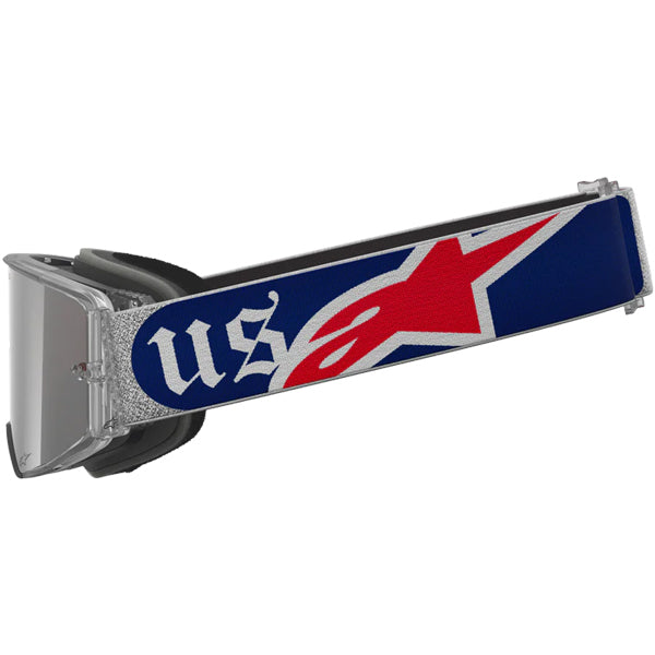 26014103, Alpinestars, Supertech Vision Merica Goggles (Youth), Red/Blue/Mirror Silver/Cooper product photo