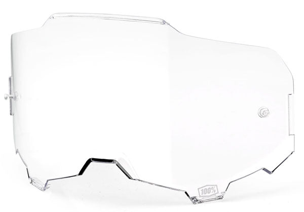 Product photo of 100%, Armega Goggle Lens, Tear-Off Accessories, Goggle Tear-Offs, SKU 5804205500, color options Blue Lens, Yellow Lens, Smoke Lens, Clear Lens, Dark Smoke Lens, Persimmon Lens, Red Mirror Lens, Silver Mirror Lens and more