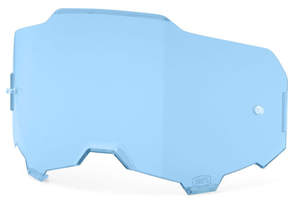 High-resolution studio image of 100%, Armega Goggle Lens, Tear-Off Accessories, Goggle Tear-Offs, SKU 5804200300, color options Blue Lens, Yellow Lens, Smoke Lens, Clear Lens, Dark Smoke Lens, Persimmon Lens, Red Mirror Lens, Silver Mirror Lens and more