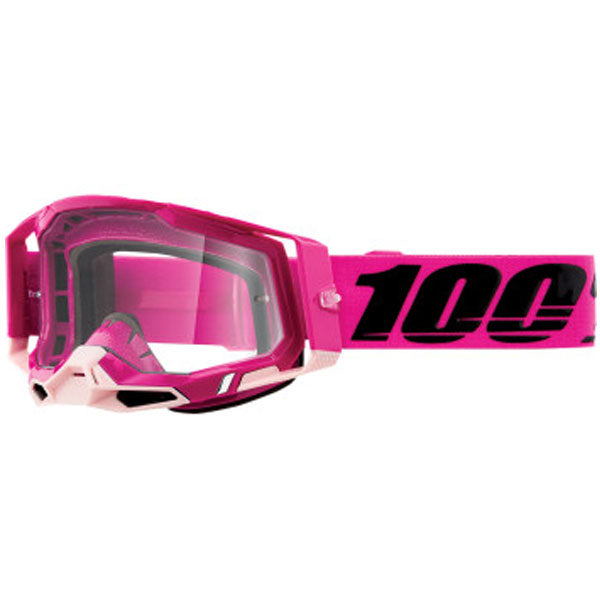 Clean studio photo on a white background of 100%, Racecraft 2.0 Goggle (Clear Lens), Goggles, SKU 26013035, color options Concordia, Battleship, Snowbird, Topo, Kalkuta, Neon Yellow, Fluo Yellow, Panam and more