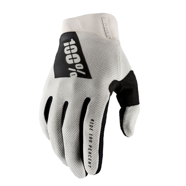 Studio image on a white background of 100%, Ridefit Gloves, Offroad Gloves, SKU 33307083, color options Korp, Korp Yellow, Mars, Black, Fluo/Orange, Stone, Navy/White, Petrol and more, sizes MD, SM, XL, LG, 2XL