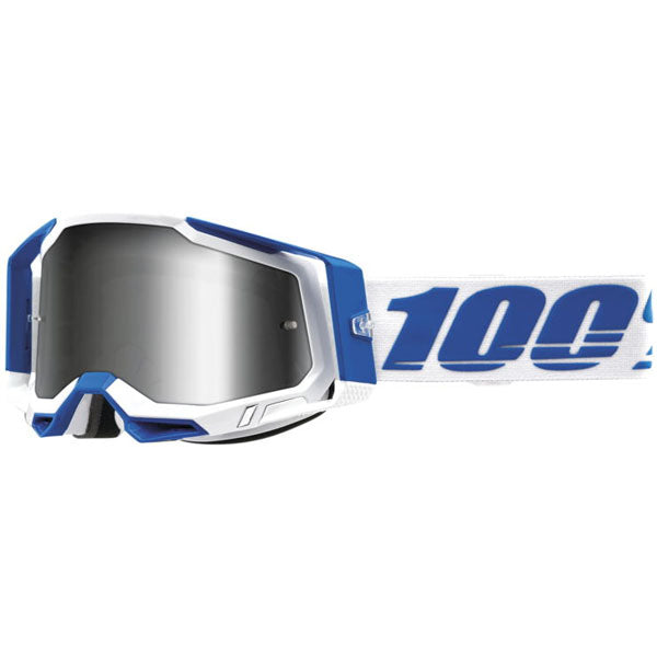 Product photo of 100%, Racecraft 2.0 Goggle (Mirror Lens), Goggles, SKU 26013083, color options Arbis, Mirror Silver Lens, Mayfair, Mirror Silver Lens, Maho, Silver Flash Lens, Concordia, Mirror Blue Lens, Airblast, Mirror Silver Lens, Blue, Mirror Blue Lens, Fremont, Mirror Blue Lens, Red, Mirror Red Lens and more