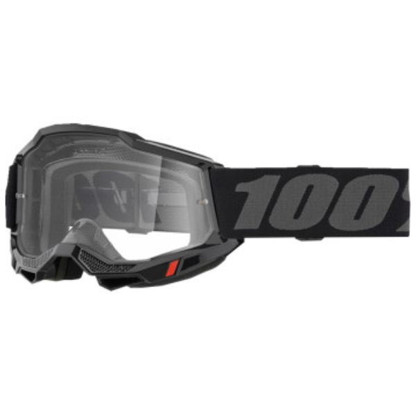 High-resolution studio image of 100%, Accuri 2 OTG Goggle (Clear Lens), Goggles, SKU 26013519, color options Black, Clear Lens, Blue, Clear Lens, Red, Clear Lens, Fluo Yellow, Clear Lens, Neon Orange, Clear Lens