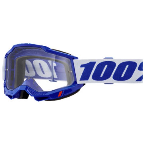 High-resolution studio image of 100%, Accuri 2 OTG Goggle (Clear Lens), Goggles, SKU 5649100100, color options Black, Clear Lens, Blue, Clear Lens, Red, Clear Lens, Fluo Yellow, Clear Lens, Neon Orange, Clear Lens
