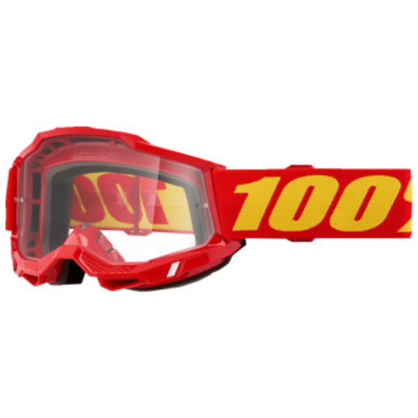 High-resolution studio image of 100%, Accuri 2 OTG Goggle (Clear Lens), Goggles, SKU 26013520, color options Black, Clear Lens, Blue, Clear Lens, Red, Clear Lens, Fluo Yellow, Clear Lens, Neon Orange, Clear Lens