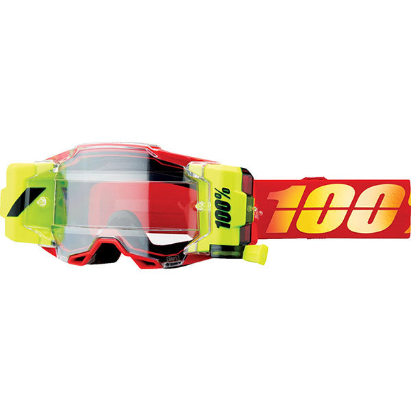 Clean studio photo on a white background of 100%, Armega Forecast Goggle, Goggles, color options Black, Blue, Nuclear Citrus, Royal, Nuketown, Red, Neon Yellow