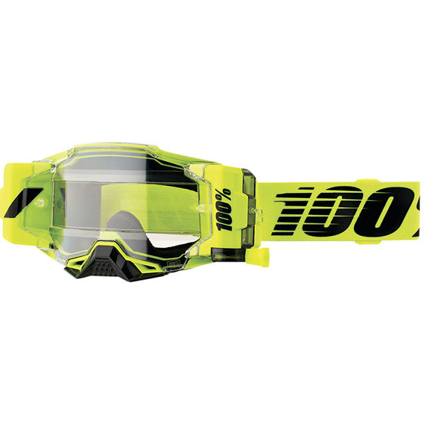 High-resolution studio image of 100%, Armega Forecast Goggle, Goggles, SKU 26013297, color options Black, Blue, Nuclear Citrus, Royal, Nuketown, Red, Neon Yellow