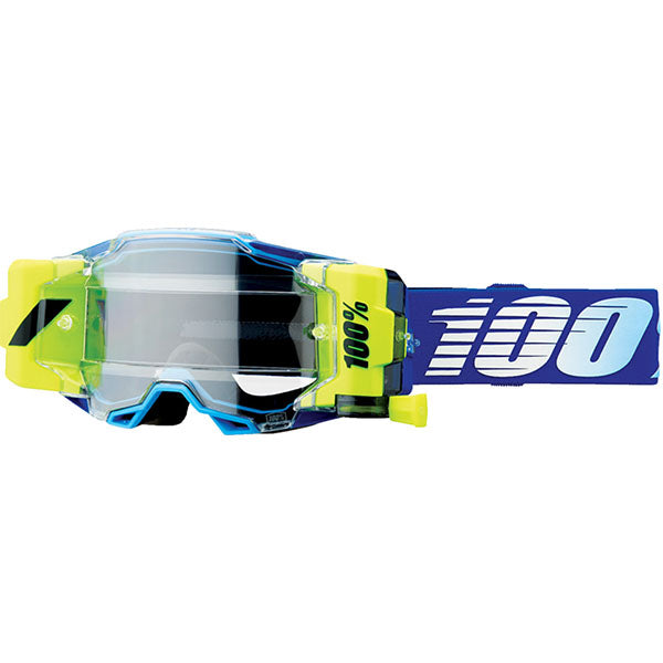 Clean studio photo on a white background of 100%, Armega Forecast Goggle, Goggles, SKU 5624101300, color options Black, Blue, Nuclear Citrus, Royal, Nuketown, Red, Neon Yellow