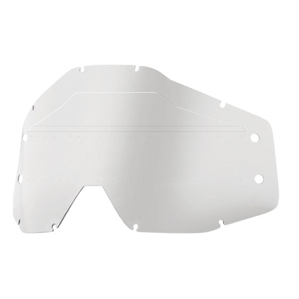 Catalog studio image of 100%, Forecast Accessories (Youth), Goggle Accessories, SKU 26020821, color options Replacement Mud-Flap Kit (3pk), Forecast Advanced Mud System Lens, Forecast Roll-Off System