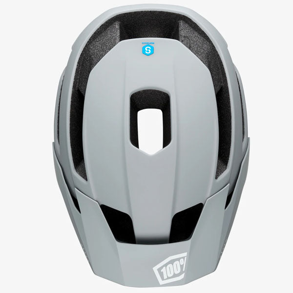 Studio image highlighting 100%, Altis Helmet (MTB), SKU 01510059, color options White, Black, Grey, Camo, Tan, sizes XS/S, S/M, L/XL, Designed for Mountain Bike, BMX and E-Bike riders