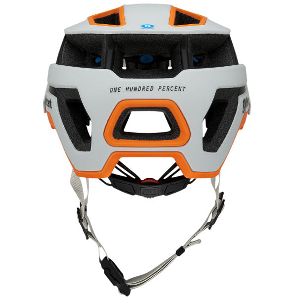 High-resolution studio image of 100%, Altec with Fidlock Helmet (MTB), color options White, Black, Gray, Red, Light Gray, Navy, Orange, sizes XS/S, S/M, L/XL, Designed for Mountain Bike, BMX and E-Bike riders