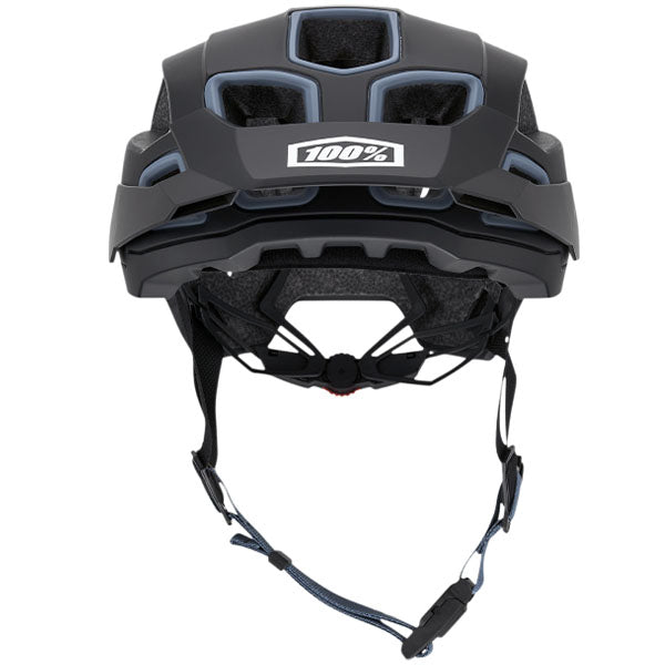 High-resolution studio image of 100%, Altec with Fidlock Helmet (MTB), color options White, Black, Gray, Red, Light Gray, Navy, Orange, sizes XS/S, S/M, L/XL, Designed for Mountain Bike, BMX and E-Bike riders