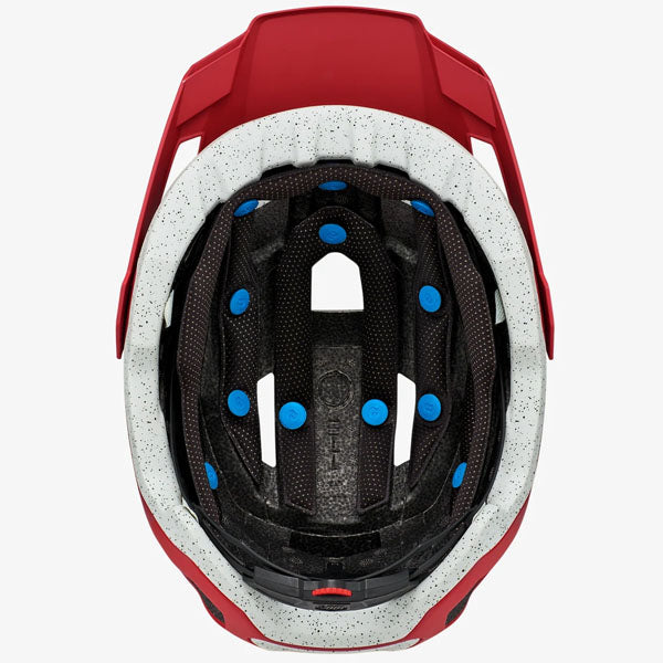 Studio image highlighting 100%, Altec with Fidlock Helmet (MTB), SKU 01510112, color options White, Black, Gray, Red, Light Gray, Navy, Orange, sizes XS/S, S/M, L/XL, Designed for Mountain Bike, BMX and E-Bike riders