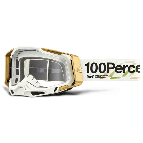 Studio image on a white background of 100%, Racecraft 2.0 Goggle (Clear Lens), Goggles, SKU 610-5168, color options Concordia, Battleship, Snowbird, Topo, Kalkuta, Neon Yellow, Fluo Yellow, Panam and more