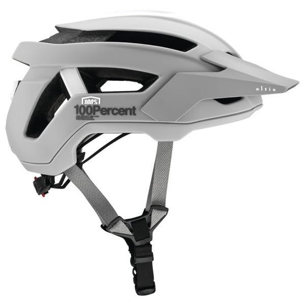 Studio image on a white background of 100%, Altis Helmet (MTB), SKU 01510049, color options White, Black, Grey, Camo, Tan, sizes XS/S, S/M, L/XL, Designed for Mountain Bike, BMX and E-Bike riders