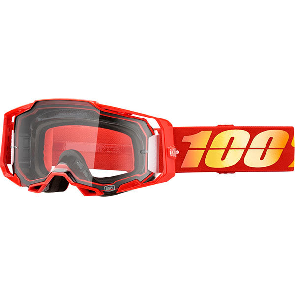 Studio image on a white background of 100%, Armega Goggle w/ Clear Lens, Goggles, SKU 26013248, color options Viggo, Furious, Klein, Albar, Esterel, Fargo, Blue, Livingaad and more
