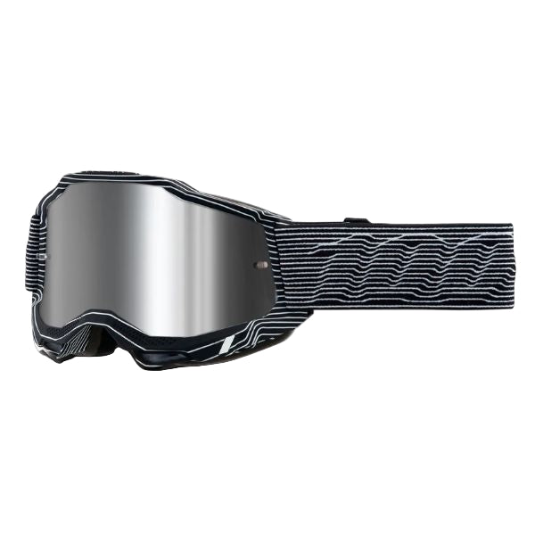 Studio product photo on a neutral background of 100%, Accuri 2.0 Goggle (Mirror Lens), Goggles, SKU 26012820, color options Fairbanks, Mirror True Gold Lens, Samba, Mirror Silver Lens, 2028, Mirror Blue Lens, Yumiko, Mirror Silver Lens, Torken, Mirror Red Lens, Risland, Mirror True Gold Lens, Razza, Mirror Silver Lens, Neon Yellow, Mirror Silver Lens and more