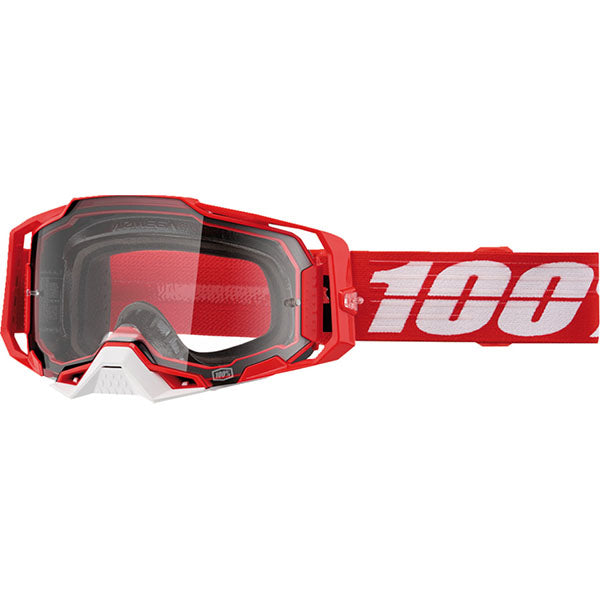 Studio product photo on a neutral background of 100%, Armega Goggle w/ Clear Lens, Goggles, SKU 5621100100, color options Viggo, Furious, Klein, Albar, Esterel, Fargo, Blue, Livingaad and more