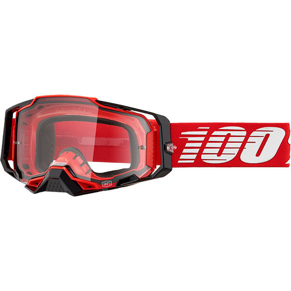 Catalog studio image of 100%, Armega Goggle w/ Clear Lens, Goggles, SKU 610-5184, color options Viggo, Furious, Klein, Albar, Esterel, Fargo, Blue, Livingaad and more