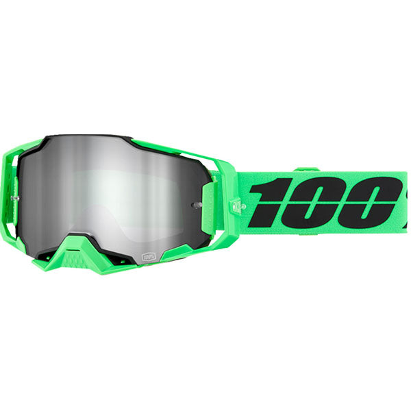 High-resolution studio image of 100%, Armega Goggle (Mirror Lens), Goggles, SKU 5622204900, color options Furious, Mirror Silver Lens, Klein, Mirror True Gold Lens, Viggo, Mirror Flash Silver Lens, C-Bad, Mirror Red Lens, Red, Mirror Red Lens, Corbin, Mirror Red/Blue Lens, Oversized Deep Red, Mirror Flash Silver Lens, CW2, Mirror Red Lens and more
