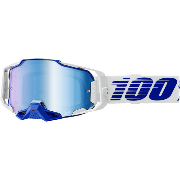 Studio photo showcasing 100%, Armega Goggle (Mirror Lens), Goggles, SKU 5622202400, color options Furious, Mirror Silver Lens, Klein, Mirror True Gold Lens, Viggo, Mirror Flash Silver Lens, C-Bad, Mirror Red Lens, Red, Mirror Red Lens, Corbin, Mirror Red/Blue Lens, Oversized Deep Red, Mirror Flash Silver Lens, CW2, Mirror Red Lens and more