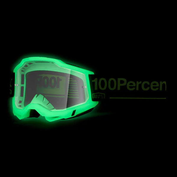 Catalog studio image of 100%, Accuri 2.0 Goggle (Clear Lens), Goggles, SKU 26013221, color options 2028, Fairbanks, Samba, Torken, Yumiko, Ferran, Matigofun, Schrute and more