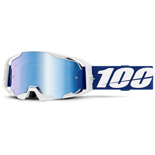 Studio photo showcasing 100%, Armatic Goggle (Mirror Lens), Goggles, SKU 5662100200, color options Turo, Mirror Silver Lens, Toyoko, Mirror Purple Lens, Caldwell, Mirror Red Lens, Black, Mirror Flash Silver Lens, Polarity, Mirror Silver Lens, Blue, Mirror Blue Lens, Best, Mirror Blue Lens, Neon Orange, Mirror Flash Silver Lens and more