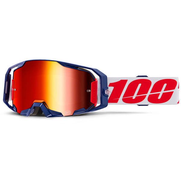 Studio product photo on a neutral background of 100%, Armatic Goggle (Mirror Lens), Goggles, SKU 5662208700, color options Turo, Mirror Silver Lens, Toyoko, Mirror Purple Lens, Caldwell, Mirror Red Lens, Black, Mirror Flash Silver Lens, Polarity, Mirror Silver Lens, Blue, Mirror Blue Lens, Best, Mirror Blue Lens, Neon Orange, Mirror Flash Silver Lens and more