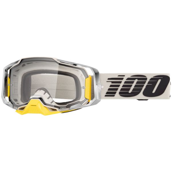Studio photo of 100%, Armega Goggle w/ Clear Lens, Goggles, SKU 610-5354, color options Viggo, Furious, Klein, Albar, Esterel, Fargo, Blue, Livingaad and more