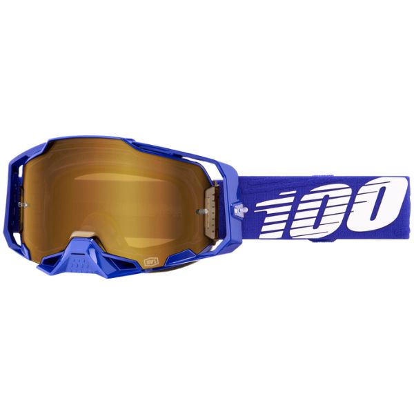 Studio photo of 100%, Armega Goggle (Mirror Lens), Goggles, SKU 610-5356, color options Furious, Mirror Silver Lens, Klein, Mirror True Gold Lens, Viggo, Mirror Flash Silver Lens, C-Bad, Mirror Red Lens, Red, Mirror Red Lens, Corbin, Mirror Red/Blue Lens, Oversized Deep Red, Mirror Flash Silver Lens, CW2, Mirror Red Lens and more