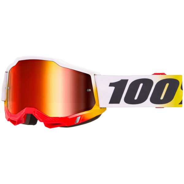 Clean studio photo on a white background of 100%, Accuri 2.0 Goggle (Mirror Lens), Goggles, SKU 610-5366, color options Fairbanks, Mirror True Gold Lens, Samba, Mirror Silver Lens, 2028, Mirror Blue Lens, Yumiko, Mirror Silver Lens, Torken, Mirror Red Lens, Risland, Mirror True Gold Lens, Razza, Mirror Silver Lens, Neon Yellow, Mirror Silver Lens and more