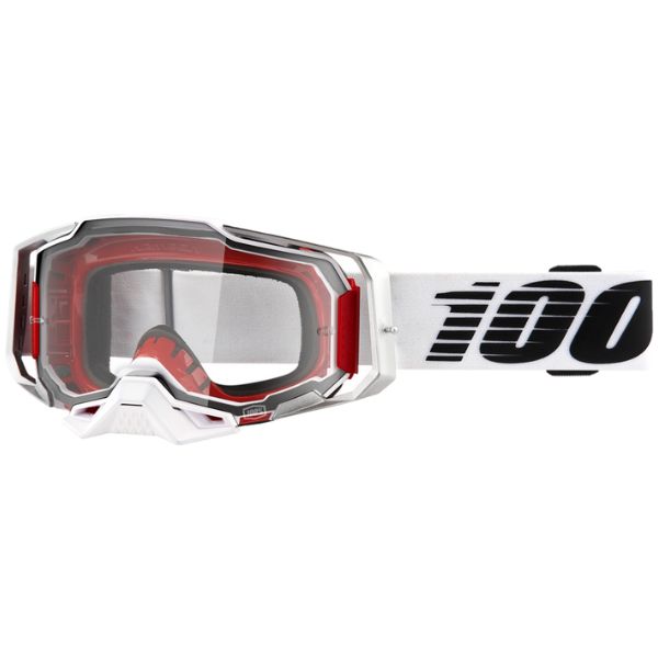 Studio photo of 100%, Armega Goggle w/ Clear Lens, Goggles, SKU 26012683, color options Viggo, Furious, Klein, Albar, Esterel, Fargo, Blue, Livingaad and more