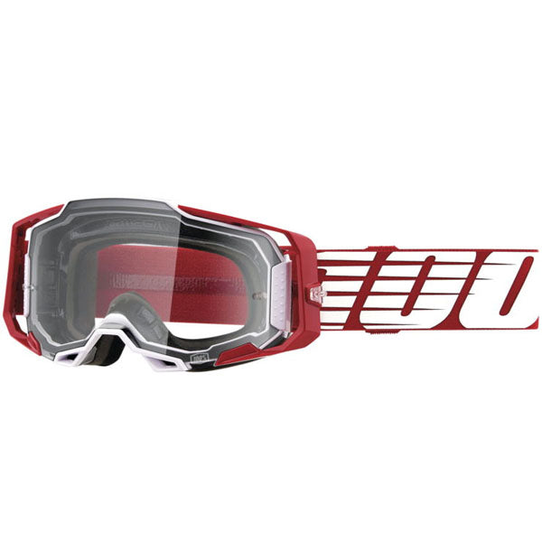 Catalog studio image of 100%, Armega Goggle w/ Clear Lens, Goggles, SKU 5621207000, color options Viggo, Furious, Klein, Albar, Esterel, Fargo, Blue, Livingaad and more