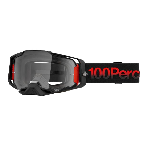 High-resolution studio image of 100%, Armega Goggle w/ Clear Lens, Goggles, SKU 5621203400, color options Viggo, Furious, Klein, Albar, Esterel, Fargo, Blue, Livingaad and more