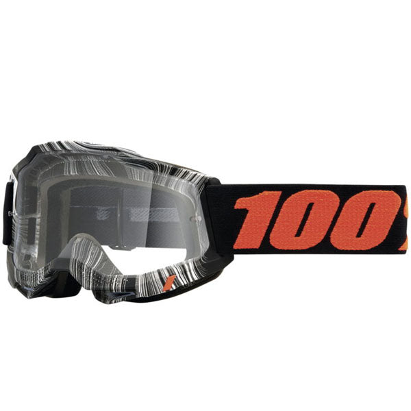 Studio photo of 100%, Accuri 2.0 Goggle (Clear Lens), Goggles, SKU 26013088, color options 2028, Fairbanks, Samba, Torken, Yumiko, Ferran, Matigofun, Schrute and more