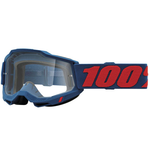 Studio product photo on a neutral background of 100%, Accuri 2.0 Goggle (Clear Lens), Goggles, SKU 26013095, color options 2028, Fairbanks, Samba, Torken, Yumiko, Ferran, Matigofun, Schrute and more