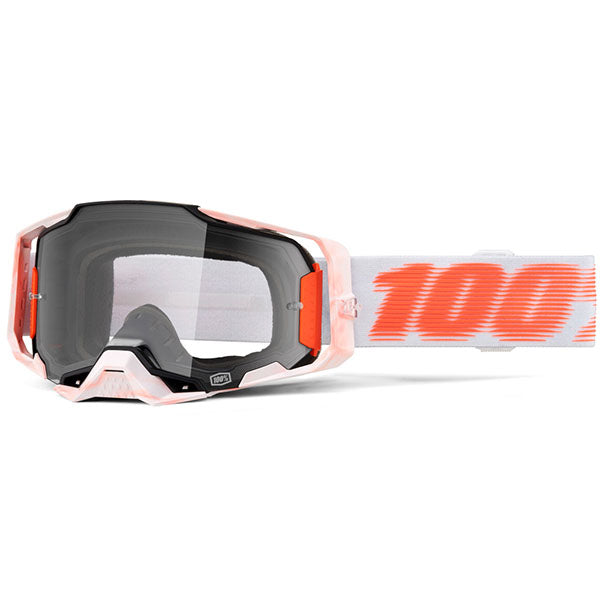 Studio photo of 100%, Armega Goggle w/ Clear Lens, Goggles, SKU 5621205200, color options Viggo, Furious, Klein, Albar, Esterel, Fargo, Blue, Livingaad and more - alternate view
