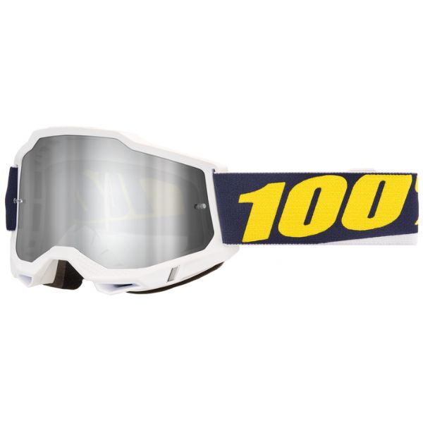 Studio image on a white background of 100%, Accuri 2.0 Goggle (Mirror Lens), Goggles, SKU 610-5333, color options Fairbanks, Mirror True Gold Lens, Samba, Mirror Silver Lens, 2028, Mirror Blue Lens, Yumiko, Mirror Silver Lens, Torken, Mirror Red Lens, Risland, Mirror True Gold Lens, Razza, Mirror Silver Lens, Neon Yellow, Mirror Silver Lens and more