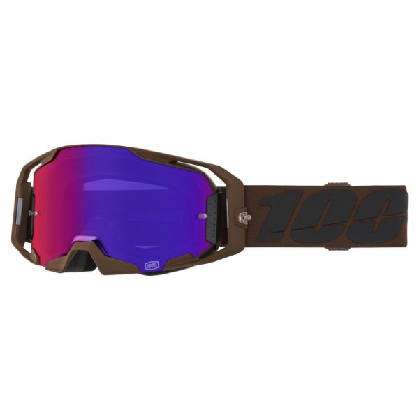 100% Armatic Goggle (Mirror Lens) in Salcedo with mirror purple lens SKU 610-5410