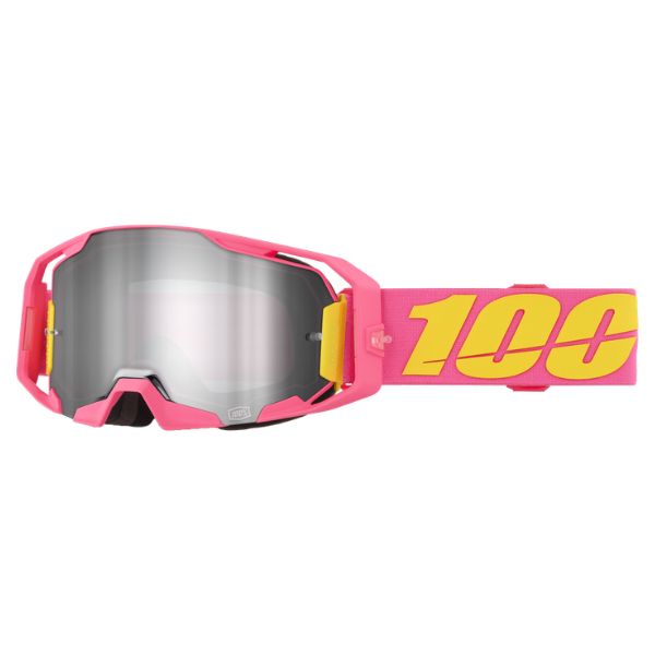 100% Armatic Goggle (Mirror Lens) in Snakpak with mirror silver lens SKU 610-5411