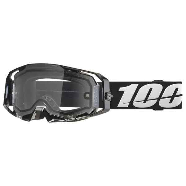100% - Armatic Enduro Goggles (Clear Lens) riding goggles in Black main product view sku 610-5412