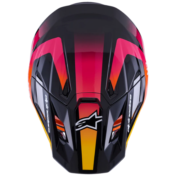 8301626-7249-S, Alpinestars, S-M7 Rise Helmet, Black/Silver/Red Fluo Glossy, Black/Yellow/Pink Glossy, Blue/White Glossy, Sizes XS, SM, MD, LG, XL product photo