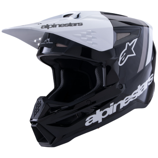 01108997, Alpinestars, S-M3 Radium Helmet, Black/Red Fluo/White Glossy, Gray/Black/Yellow Fluo Matte, Black/White/Gray Glossy, Sizes XS, SM, MD, LG, XL product photo