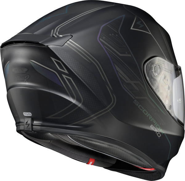 Scorpion EXO - EXO R330 Bendr Helmet, motorcycle helmet, detail view, color options: 2XL, LG, MD, SM, XL, sizes: Black, Pink/White, Red