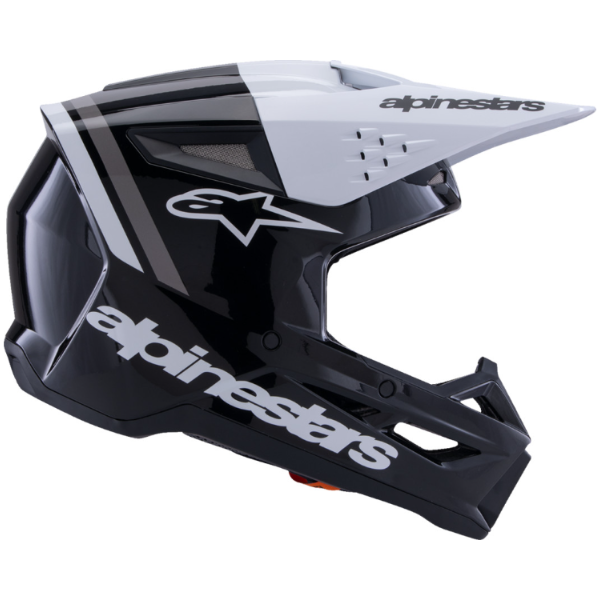 01109000, Alpinestars, S-M3 Radium Helmet, Black/Red Fluo/White Glossy, Gray/Black/Yellow Fluo Matte, Black/White/Gray Glossy, Sizes XS, SM, MD, LG, XL product photo