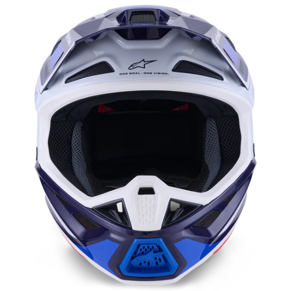 8301626-1565-XS, Alpinestars, S-M7 Rise Helmet, Black/Silver/Red Fluo Glossy, Black/Yellow/Pink Glossy, Blue/White Glossy, Sizes XS, SM, MD, LG, XL product photo